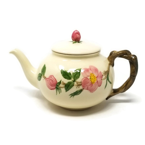 Franciscan Dining Vintage 6s Franciscan Desert Rose Teapot With Lid